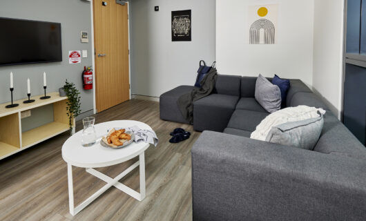 Twin Room in 8 Person Apartment
