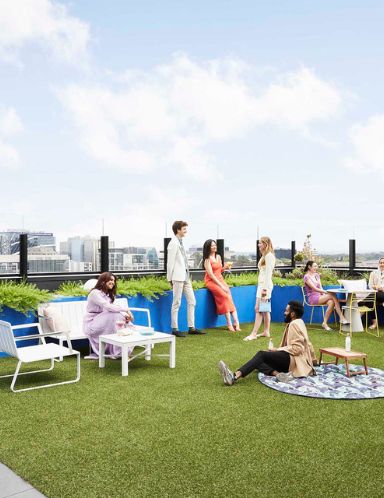 Vibrant rooftop