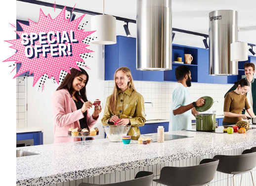 Book your stay at Lincoln College and for a limited time receive your meals on us!*